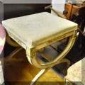 F43. Gilt cross-leg stool. 